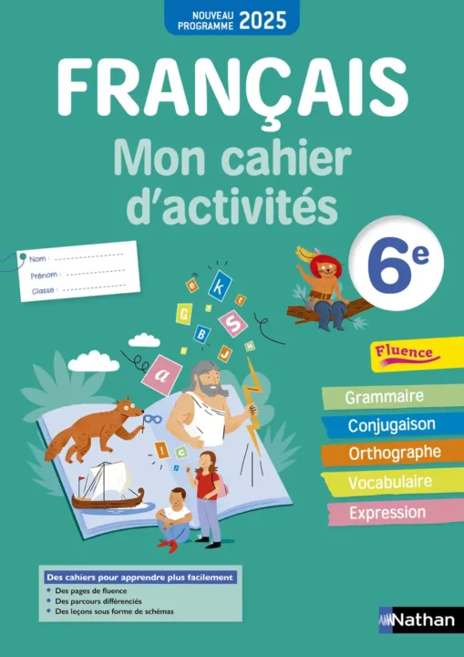 Cahier d'exercices français 6e